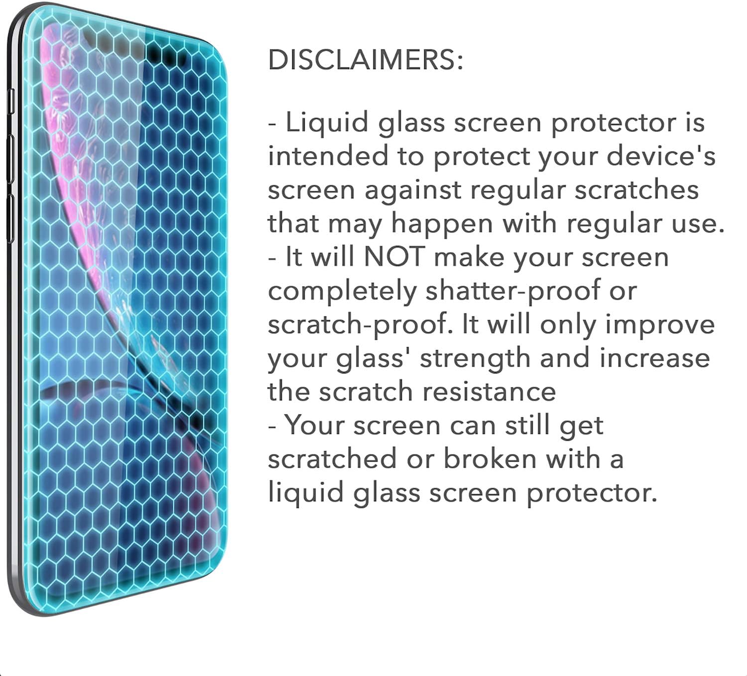 Luvvitt Liquid Glass Screen Protector for All Phones Tablets Watches Apple Samsung LG iPhone iPad Galaxy S20 S10 S9 Note 10 11 Plus Ultra Pro Max Nano Hi-Tech Protection