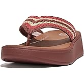 FitFlop Women's F-Mode Flatform Crochet Sandals - Clay Brown, Size 10
