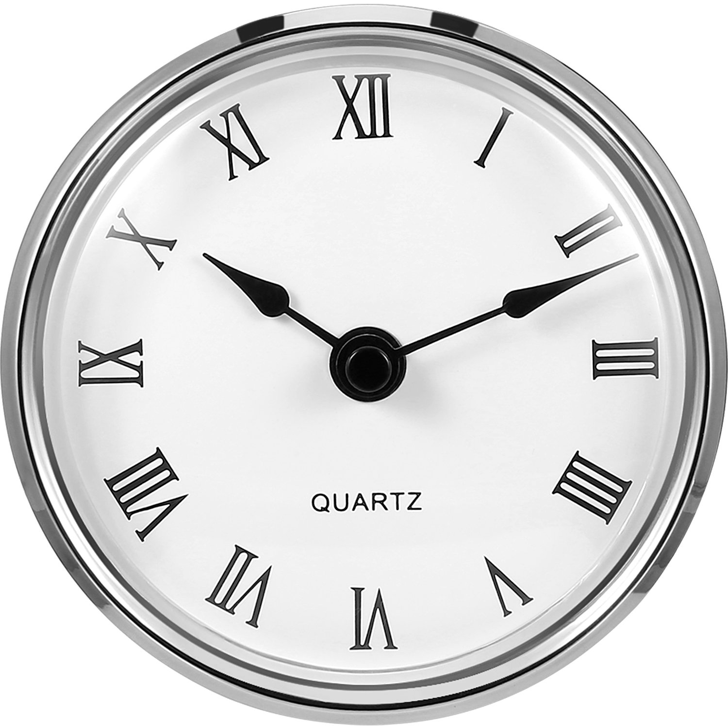 31/8 Inch (80 mm) Quartz Clock Fitup/Insert with Roman Numeral