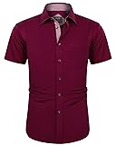 J.VER Men's Short Sleeve Dress Shirts Stretch