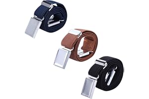 AWAYTR 3 PCS Kids Adjustable Magnetic Belts - Easy to Use Magnetic Buckle Belt for Boys and Girls