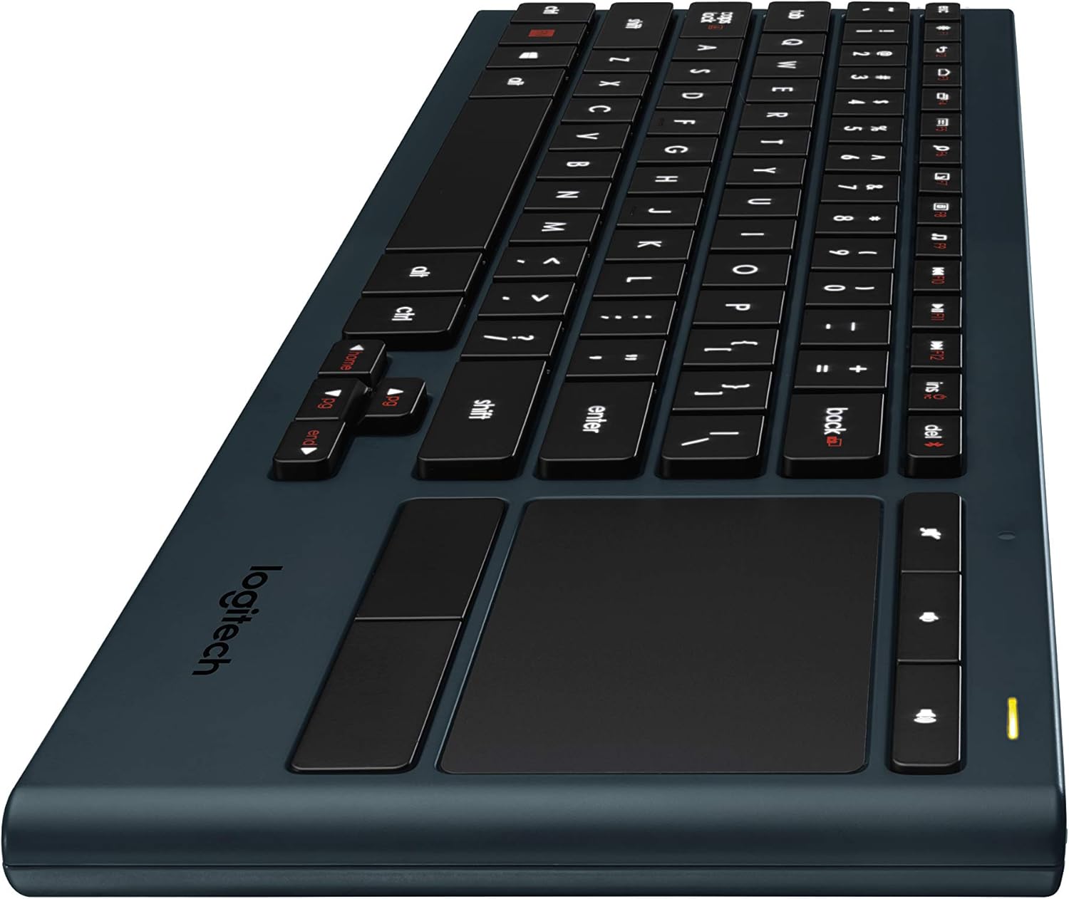 Logitech K830 Illuminated Living-Room Keyboard with Built-in Touchpad – Easy-access Media Keys and Shortcut Keys for Windows or Android: Computers & Accessories