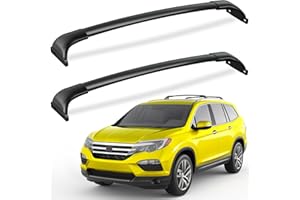 FengYu 220lbs Roof Rack Cross Bars Compatible with Honda Pilot 2016-2022 with Flush Rails, All-Metal Aluminum Heavy Duty Roof Rails Crossbars Rooftop Cargo Bars Black Luggage Racks Carrier SUV