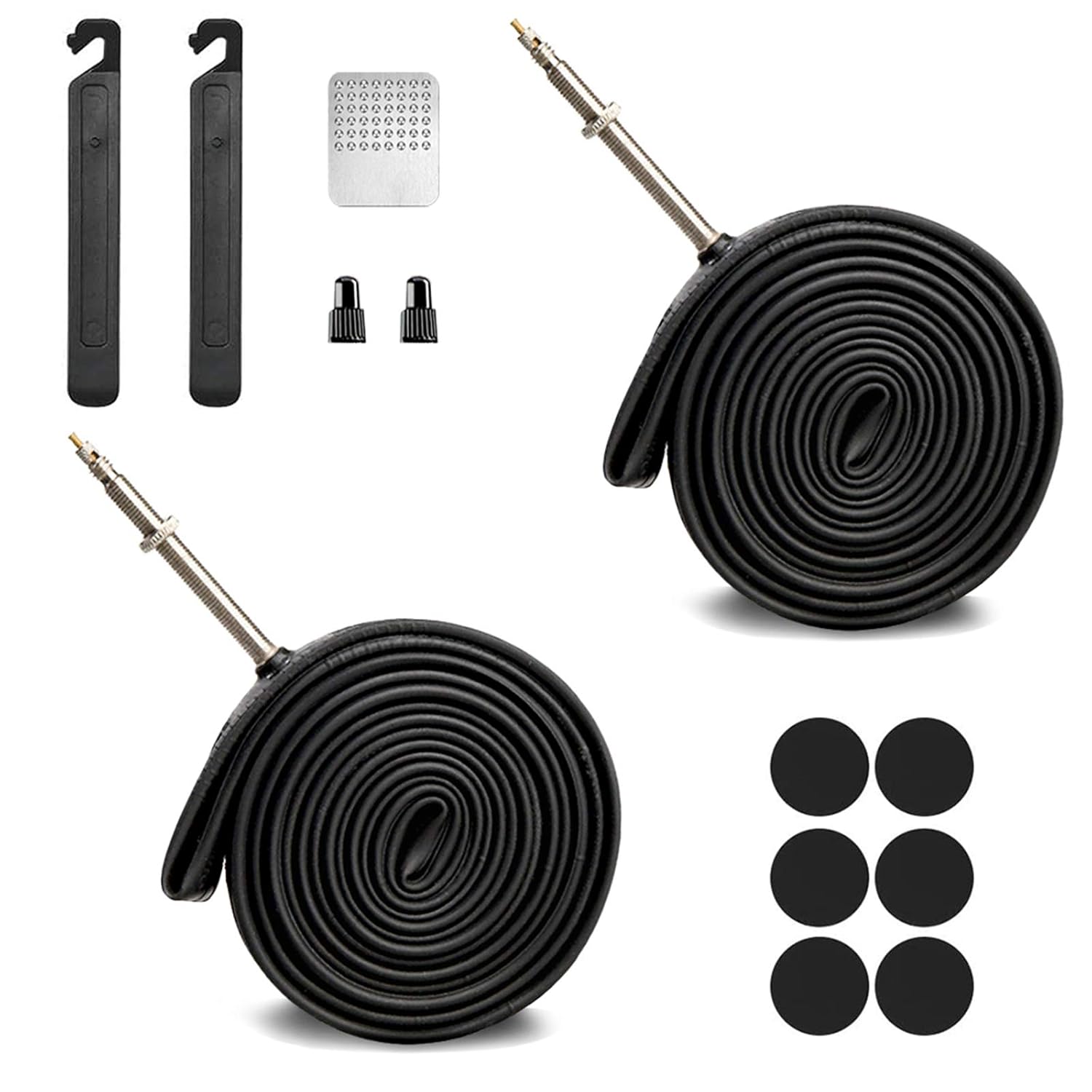 EUGO Road Bike Replacement Inner Tubes Kit, 2 Pack 700x1825C Bike