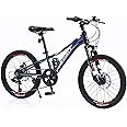 WEEROCK 20/24 Inch Kid's Mountain Bike for Boys Girls, 7 Speeds Child MTB Bicycle Aluminium Alloy Frame Bicycle, Multiple Colors