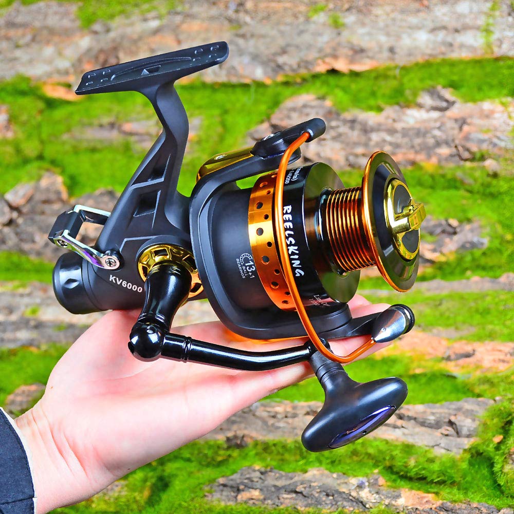 ドラッグ鯉釣りリール 13 23kg スピニングリール Loyasun 予備スプール付き B07q34xwt8 イエロー Series 8000 淡水スピニングリール フロントとリアドラッグシステム リール 予約販売品 Www Supergomes Com Br