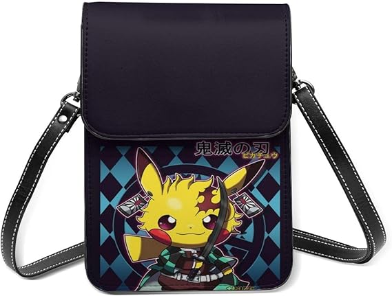 Amazon ピカチュウ ショルダーバッグ スマホポーチ 携帯電話ホルスター ワンショルダーバッグ ポシェット ミニポーチ 斜めがけ 防水 軽量 アニメ キャラクター レザー レディース メンズ シューズ バッグ