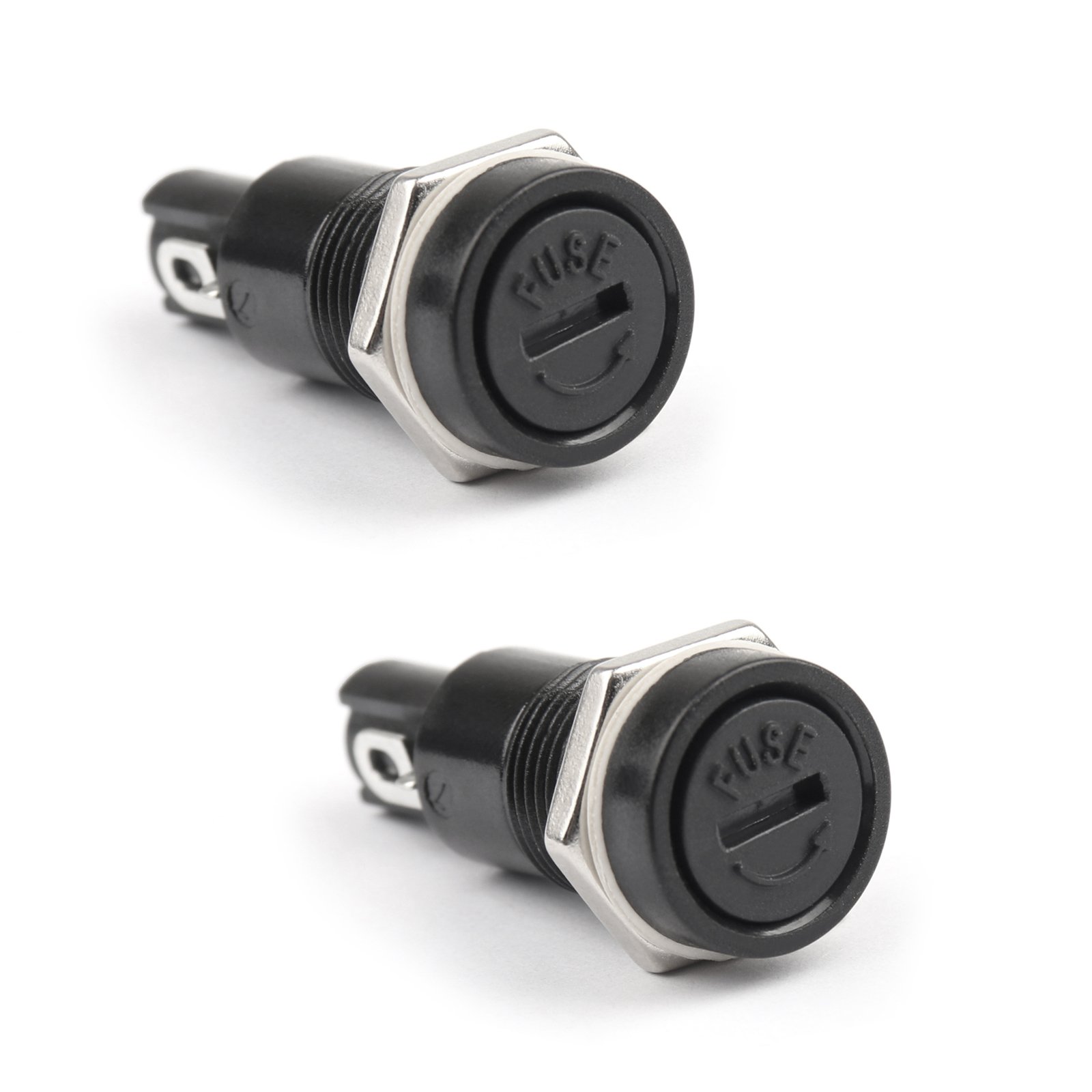 Photo 1 of Areyourshop 2PCS SCI R3-11 Panel Mount Chassis Fuse Holder for 5x20mm Glass Fuses 10A 250V
