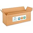 Long Moving & Shipping Boxes 18 x 6 x 6 inches (5-Pack) - Extra Strength 200 lb vs Regular Boxes - Corrugated Moving Boxes for USPS/UPS/FEDEX - Durable Shipping Box - Cardboard Box by IDL Packaging