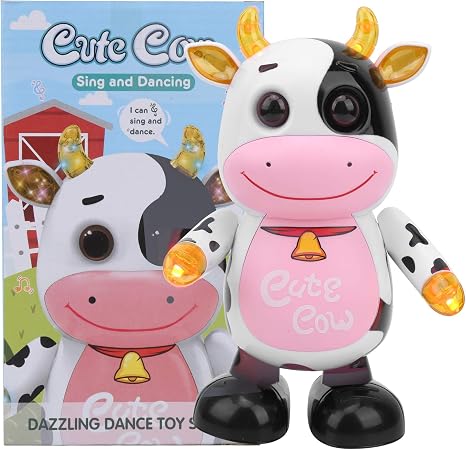 Amazon Co Jp 踊る牛のおもちゃ 電気幼児男の子女の子おもちゃ 色が点滅陽気な音楽とダンス クリスマスの誕生日ギフトデスクの装飾 家族向けインタラクティブ玩具 子供のための完璧なクリスマスの誕生日プレゼント おもちゃ