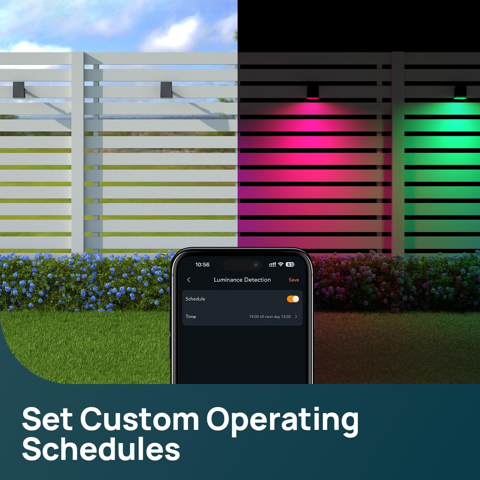 Linkind Smart Solar Spot Lights Outdoor SL5C, Solar Lights Outdoor Spotlight Color Changing APP/Voice Control Landscape Lighting, IP67 Christmas Halloween Decorations for Yard, Garden, Pathway(2 Pack)