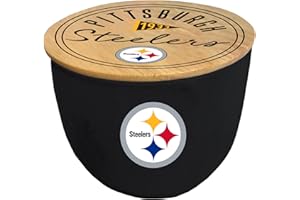 PEGASUS SPORTS Officially Licensed NFL Script Circle Logo Ceramic Candle