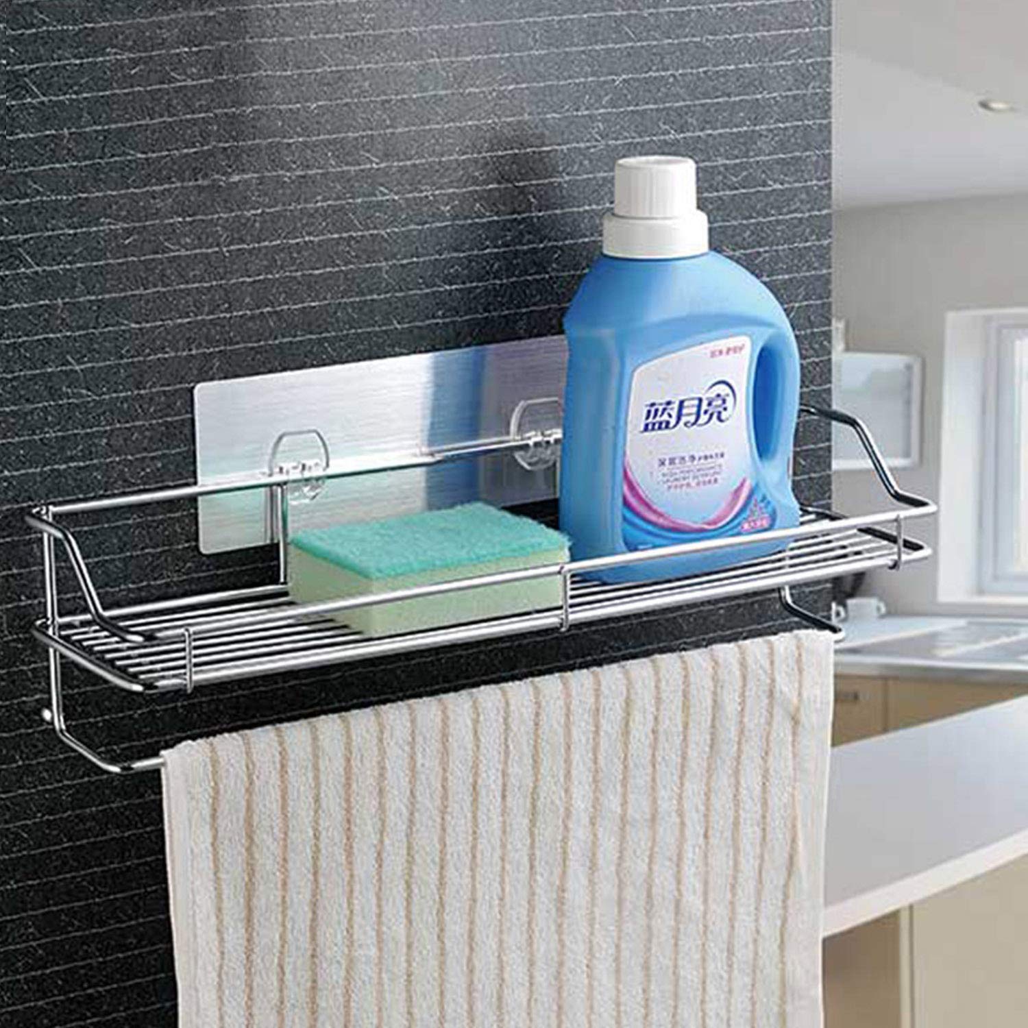 S R ENTERPRISE Stainless Steel Self Adhesive Chrome Plated Home and