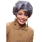 Foxy Silver Synthetic Wig - Elen-1