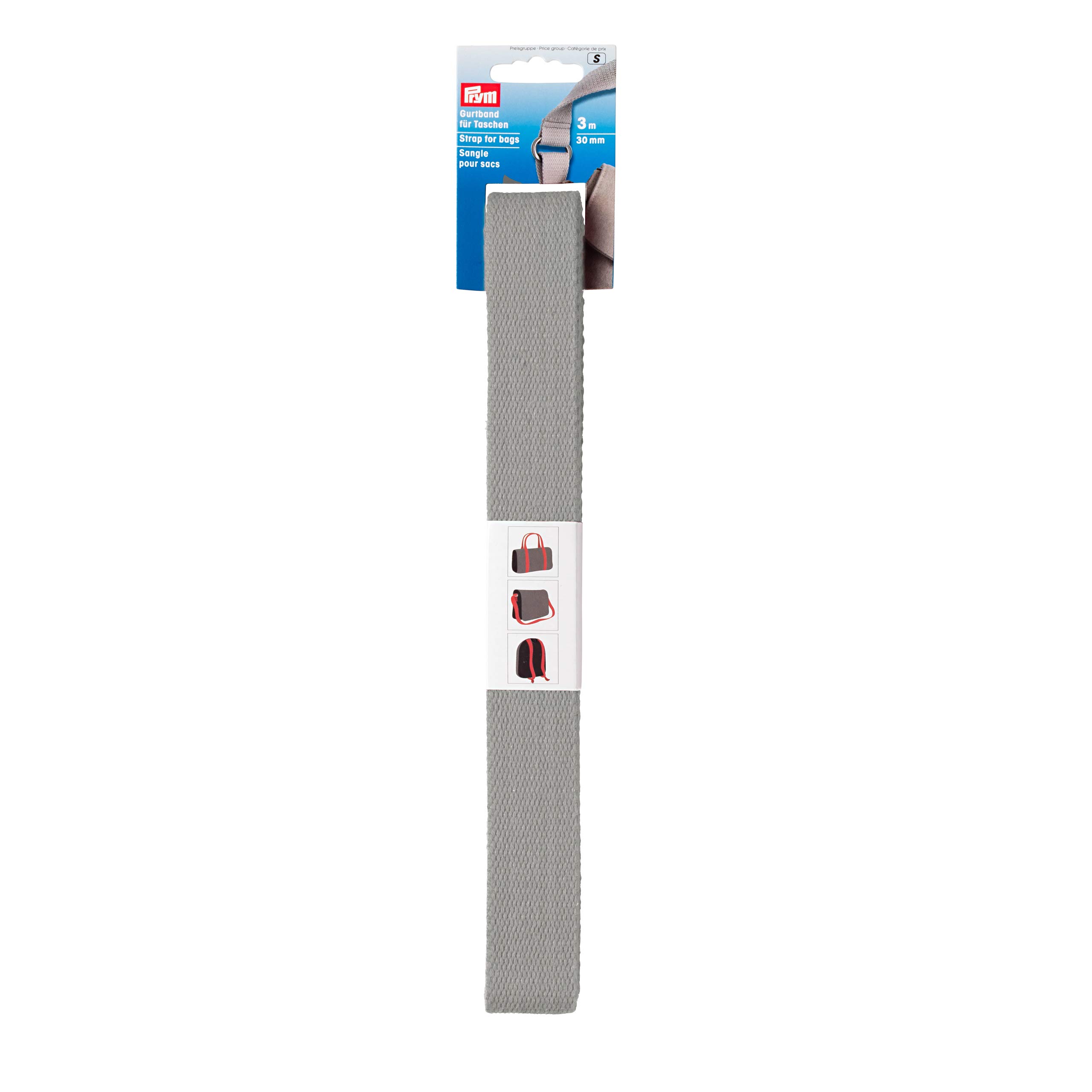 Prym 965187 Strap for Bags 30 mm Light Grey