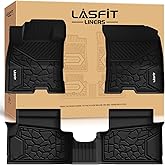LASFIT Floor Mats for Ford Maverick 2026 2025 2024 2023 2022 (Hybrid Models Only) All Weather Car Mats TPE Truck Liners Vehicle Accessories for Ford Maverick - 1st & 2nd Row, Black