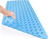 MOONLIGHT20015 Shower Bath Mat Non Slip Anti Mould 100x40cm Blue view 7