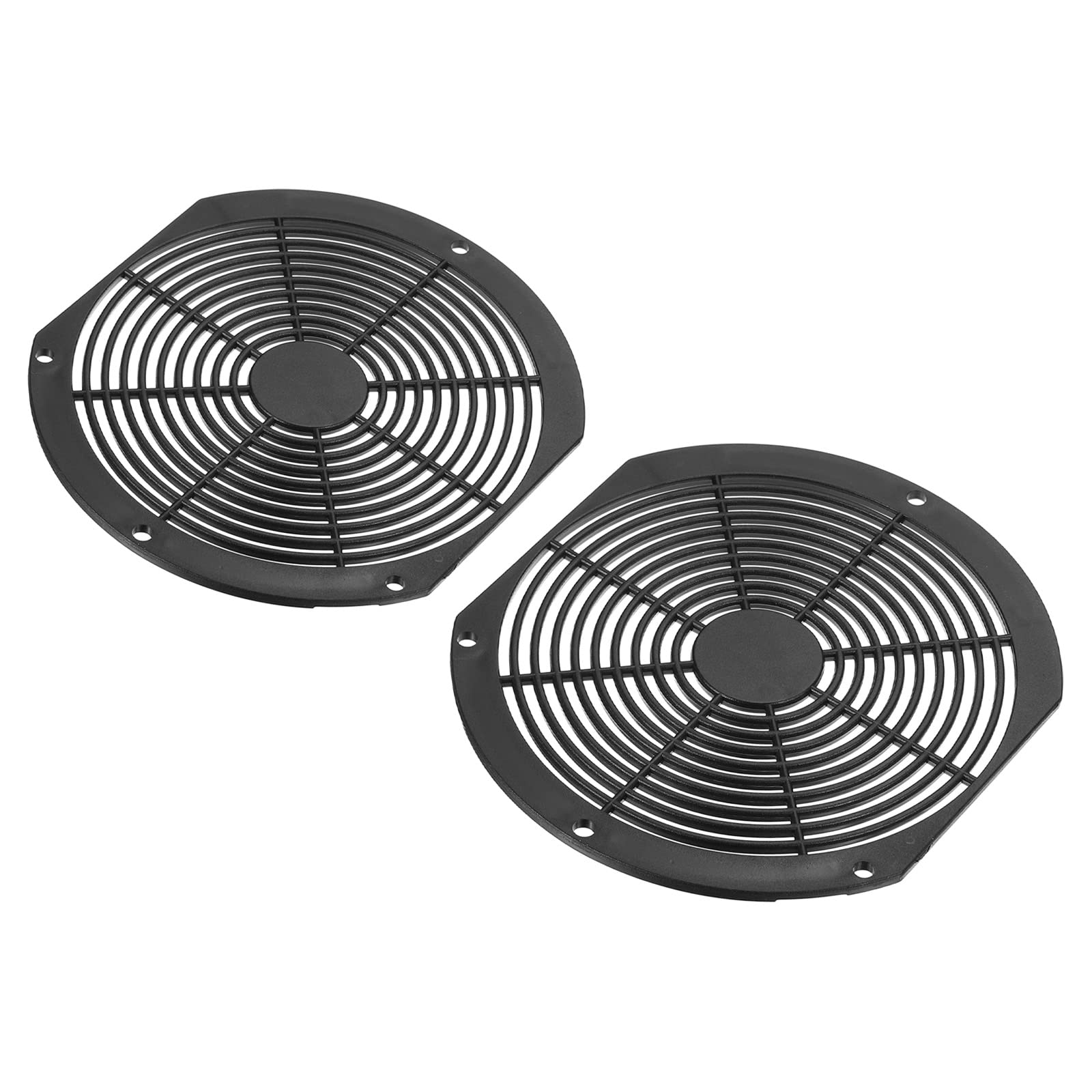PATIKIL 172x151mm Fan Filter, 2 Pack ABS Plastic Ventilator Grill Protector Guard for 172mm Fan Protective Cover DIY, Black