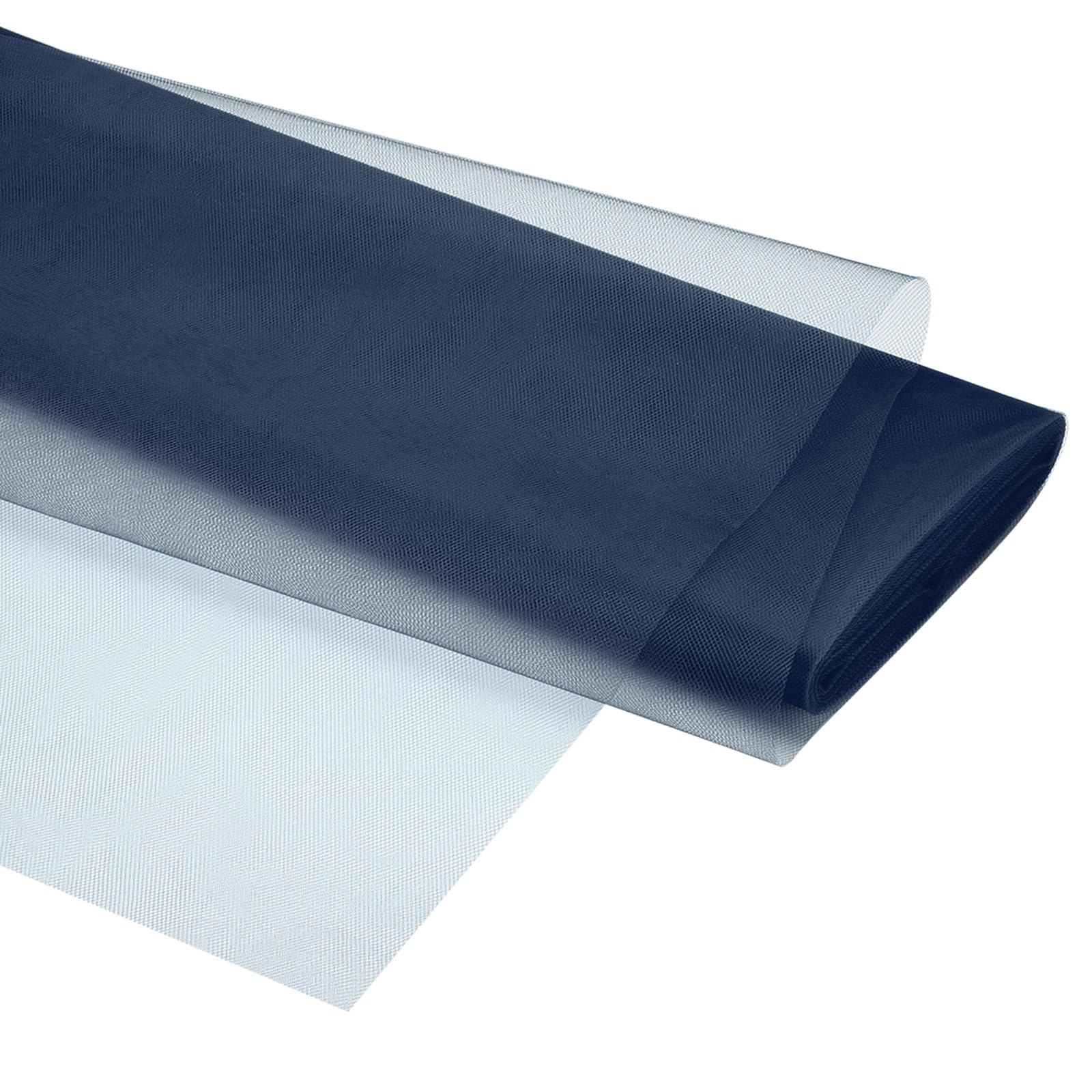 PATIKIL Tulle Fabric Rolls, 54 Inch by 20 Yards Fabric Spool Tulle Ribbon Netting Bolt for DIY Crafts Wedding Party Decorations, Tutu Skirts, Table Skirt, Gift Wrapping, Navy Blue