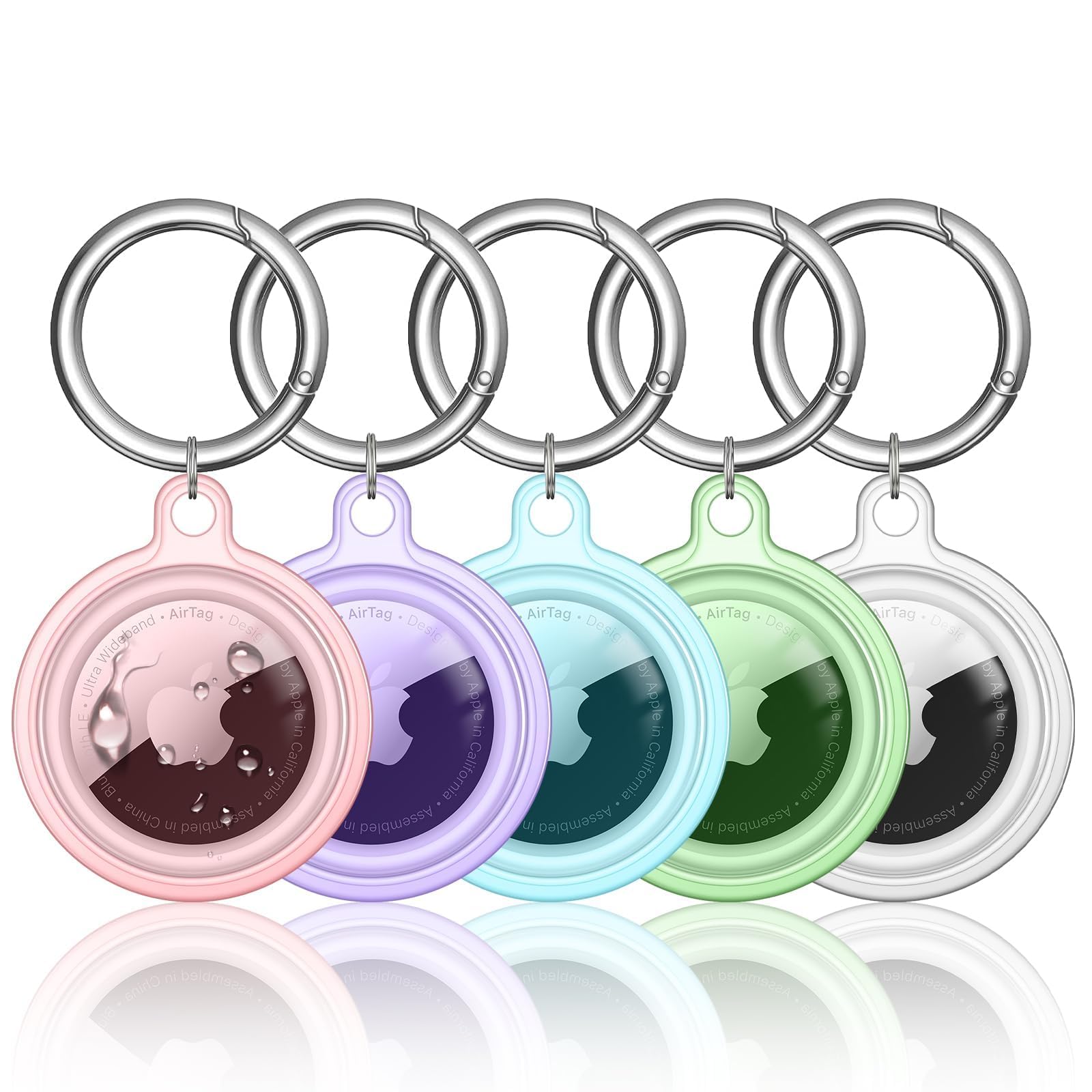 MOLOVA Waterproof Airtag Keychain Air Tag