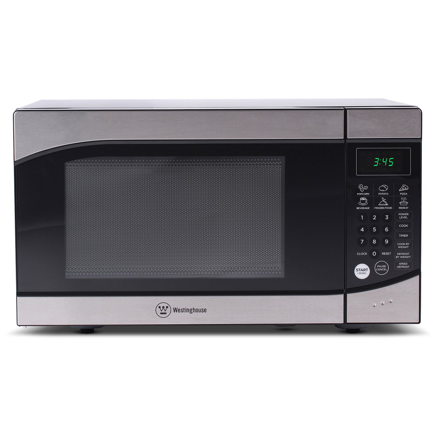 Amazon.com: Westinghouse WM009, Countertop Microwave Oven, 900 Watt, 0.9  Cubic Feet, Stainless Steel Front, Black Cabinet, Small, Trim: Countertop  Microwave ...
