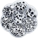 600 Pieces Mixed Self-Adhesive Wiggle Googly Eyes