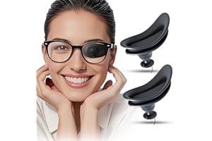 AIFEEDI Medical Glasses Eye Patch–3D Eye Contour Design for a Comfortable fit, Adjustable Made of Soft, Skin-Friendly Silicone, Universal for Left/Right Eye–for Kids & Adults Amblyopia, Strabismus