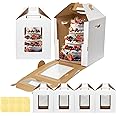 Cake Boxes With Window 25-Pack Cake Containers White Bakery Boxes U2013 Spec101