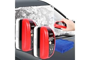 Sachie Automotive Oil Film Cleaning Brush - 2024 Hydrophobic Glass Coating, All-in-One Oil Film Remover for Car Windshields, Improves Clarity & Visibility, 120ml Capacity（2pc