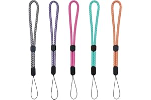 YOUOWO Wrist Lanyards adjustable length 6 pcs small Strap Wrist Short Lanyard for Keys Phone Cases Lanyard Keychain USB
