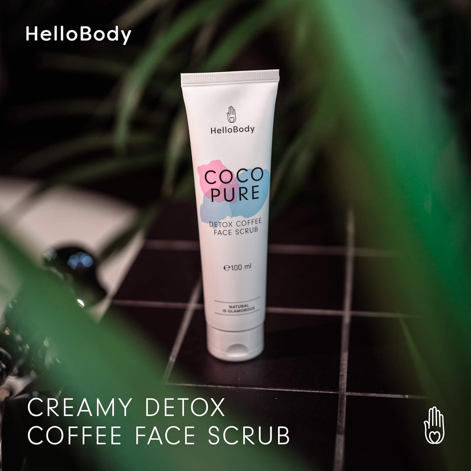 coco pure detox coffee face scrub