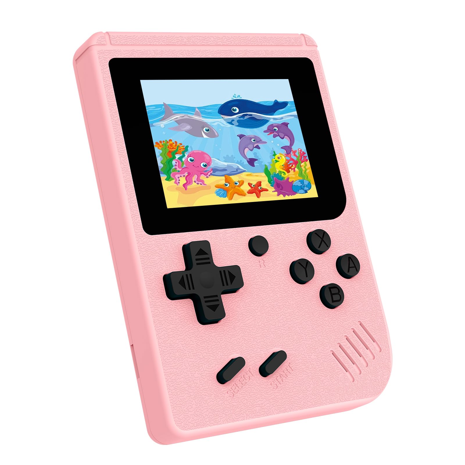 Photo 1 of Retro Handheld Game, 3.0 inch LCD Screen Portable Gaming, 1020mAh Rechargeable Battery, Mini Electronic Gaming Player Xmas Birthday-Pink