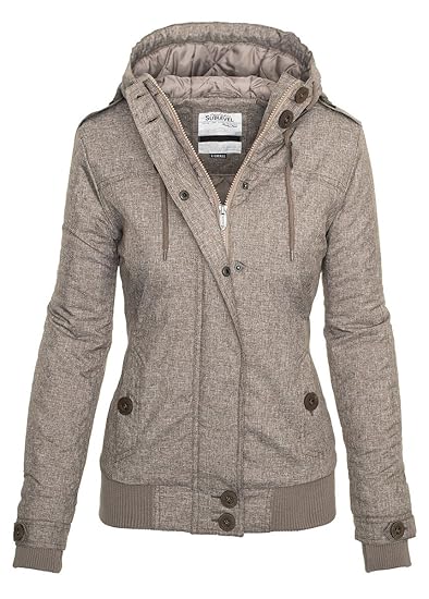 Sublevel Damen Herbst Winter Jacke Parka Mantel Winterjacke Outdoor B259