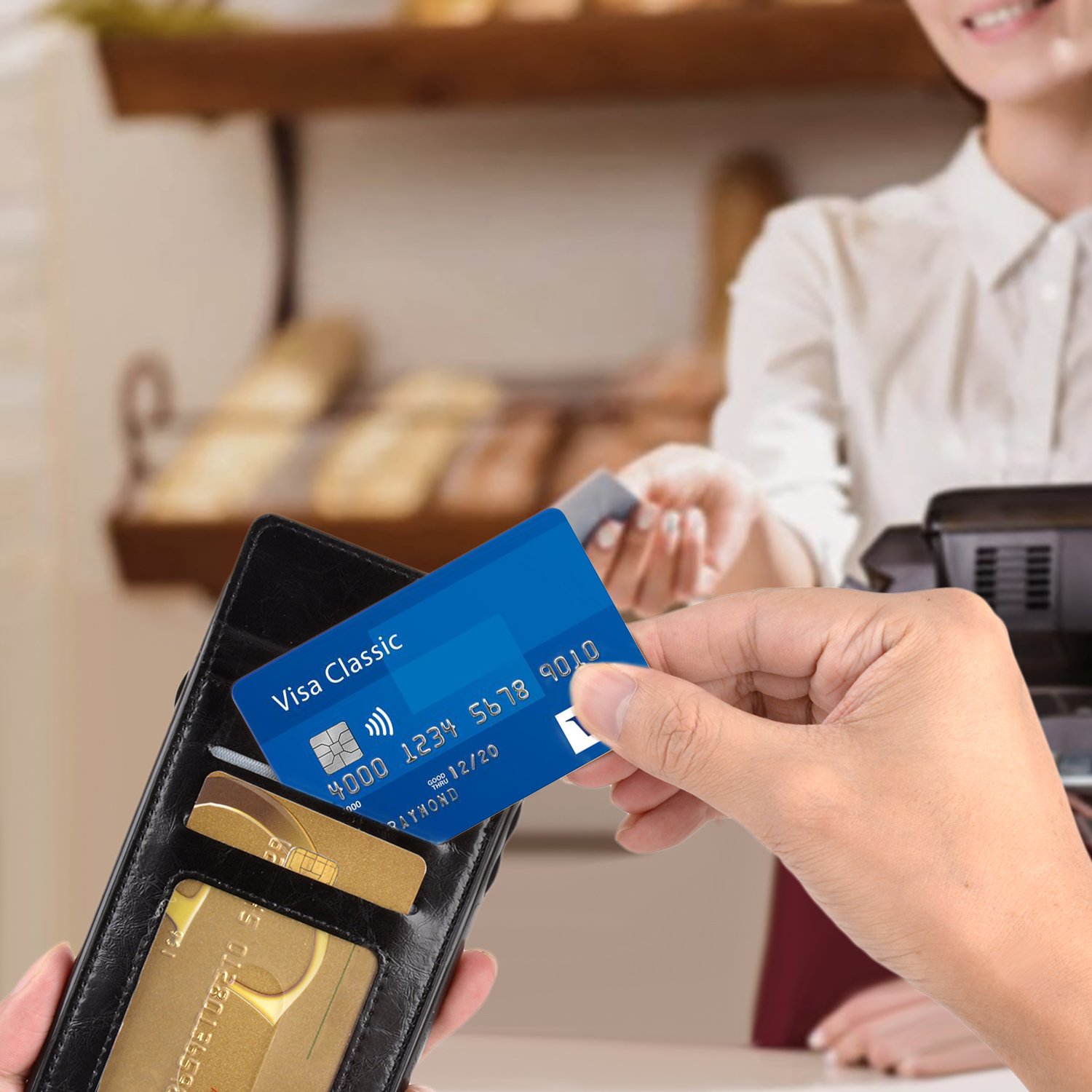 bangcool IPhone 8 Plus Wallet Case IPhone 7 Plus Case with Wallet Credit Card Holder Slim Shockproof Flip Case Cover for IPhone 7 Plus/8 Plus