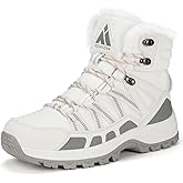 Mishansha Women's Winter Snow Boots Waterproof Warm Fur Lined Ankle Hiking Boot Non-Slip Outdoor Cold Weather Shoes