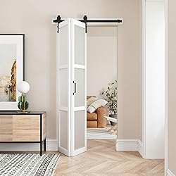 Paintable Bifold Barn Door, Fingerprint-Resistant 3