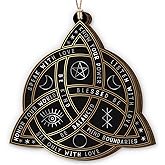 Celtic Knot Christmas Ornament 2025 - Irish Gifts for Women Men, Celtic Gifts for Family Friends Neighbors, Wooden Ornaments for Christmas Tree Decorations, Holiday Hanging Celtic Knot Decor