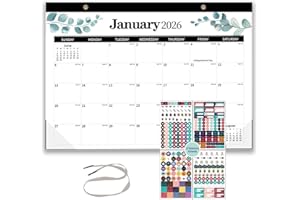 Desk Calendar for Canada 2026-2027, Calendar 2026.1-2027.6 for Reminding, Planning, Scheduling, Jotting Appointments 17X12 In