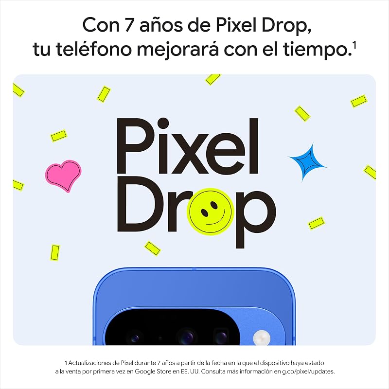 Pixel 10 - Smartphone Android Libre con Gemini, cámara Trasera Triple Avanzada, batería de más de 24 Horas y Pantalla Actua de 6,3" - Obsidiana, 128GB