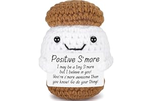 AGANTREE ART Inspirational Birthday Gifts for Teen Boys Girls Kids Christmas Stocking Stuffers for Daughter Son Halloween Basket Fall Gifts First Day of School Back to School Supplies Christmas Crochet Marshmallow