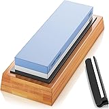 Sharp Pebble Premium Whetstone Knife Sharpening Stone 2 Side Grit 1000/6000 Waterstone- Whetstone Knife Sharpener- NonSlip Ba