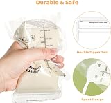 Lanjue 100 Pcs Breast Milk Storage Bags 250ml No-Leak with Pour Spout view 5