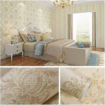 Amazon Com Aiwqto Non Woven 3d Wallpaper Living Room Bedroom Wall