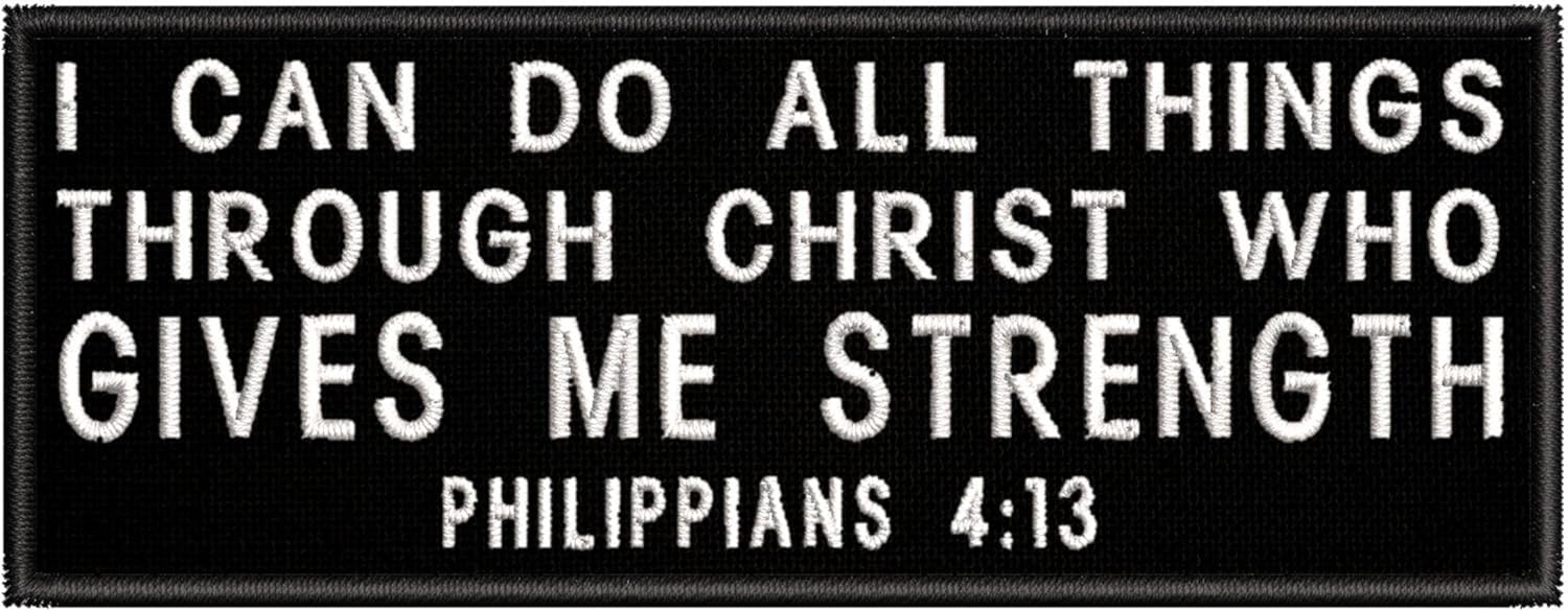 Mixed Media - Philippians 4:13 Patch 4