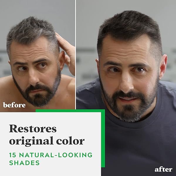 JUST FOR MEN SHAMPOO-IN COLOR (FORMERLY ORIGINAL FORMULA), MENS HAIR COLOR WITH KERATIN AND VITAMIN E FOR STRONGER HAIR – DARK BLOND/LIGHTEST BROWN, H-15, PACK OF 1