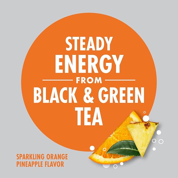 V8 +ENERGY SPARKLING ORANGE PINEAPPLE JUICE ENERGY DRINK, 11.5 FL OZ CAN