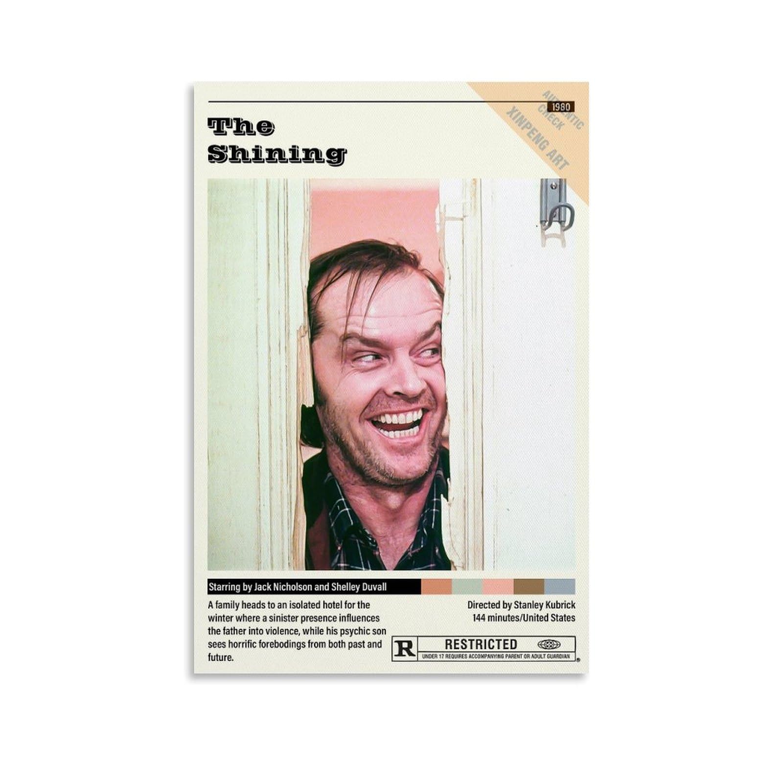 The Shining Vintage Movie Aesthetic Posters Poster Decorative Painting Canvas Wall Posters And Art Picture Print Modern Family Bedroom Decor Posters 12x18inch(30x45cm)