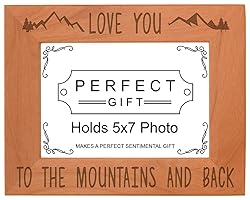 Mountain Photo Frame Love You to The Mountains Back