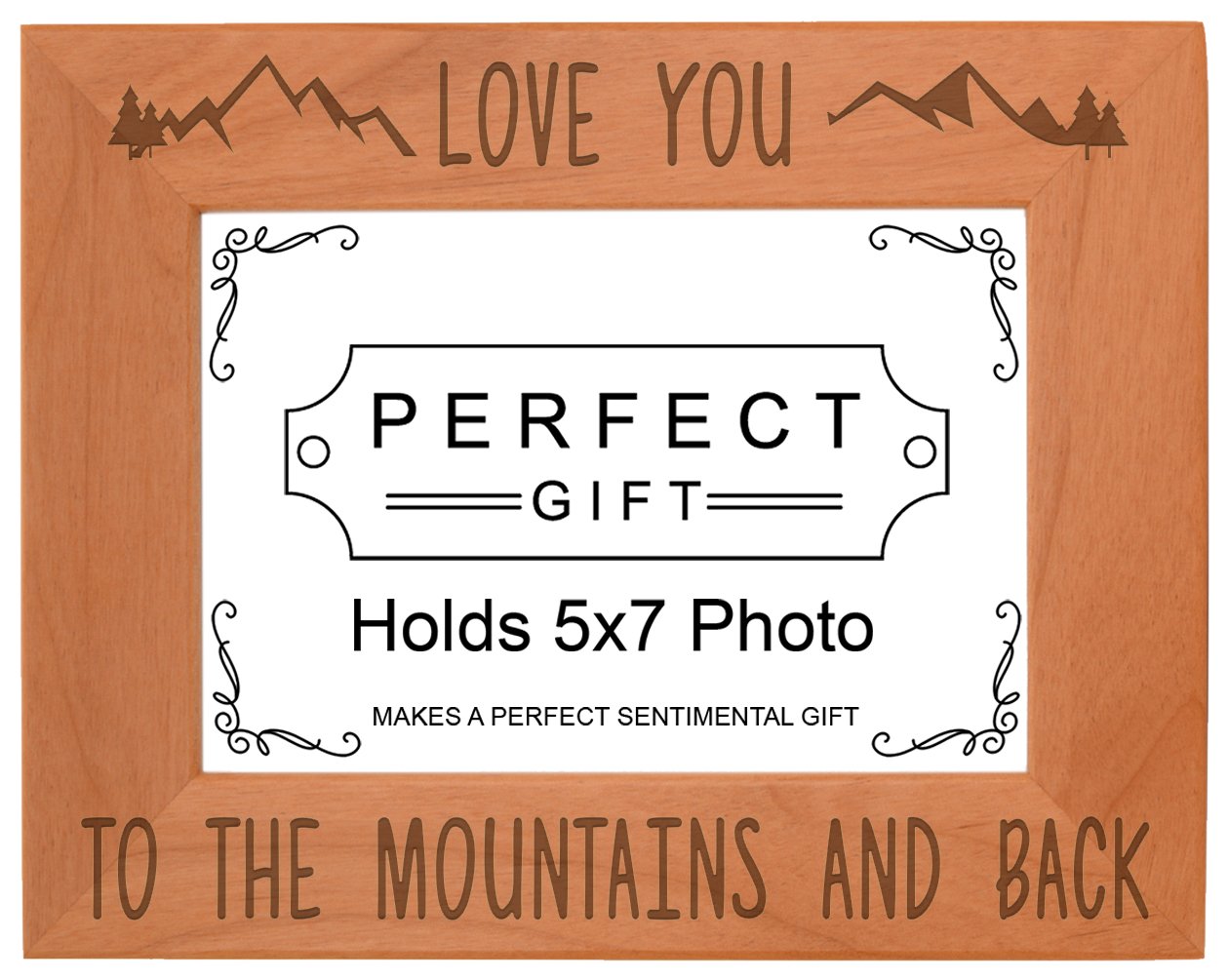 Mountain Photo Frame Love You to The Mountains Back