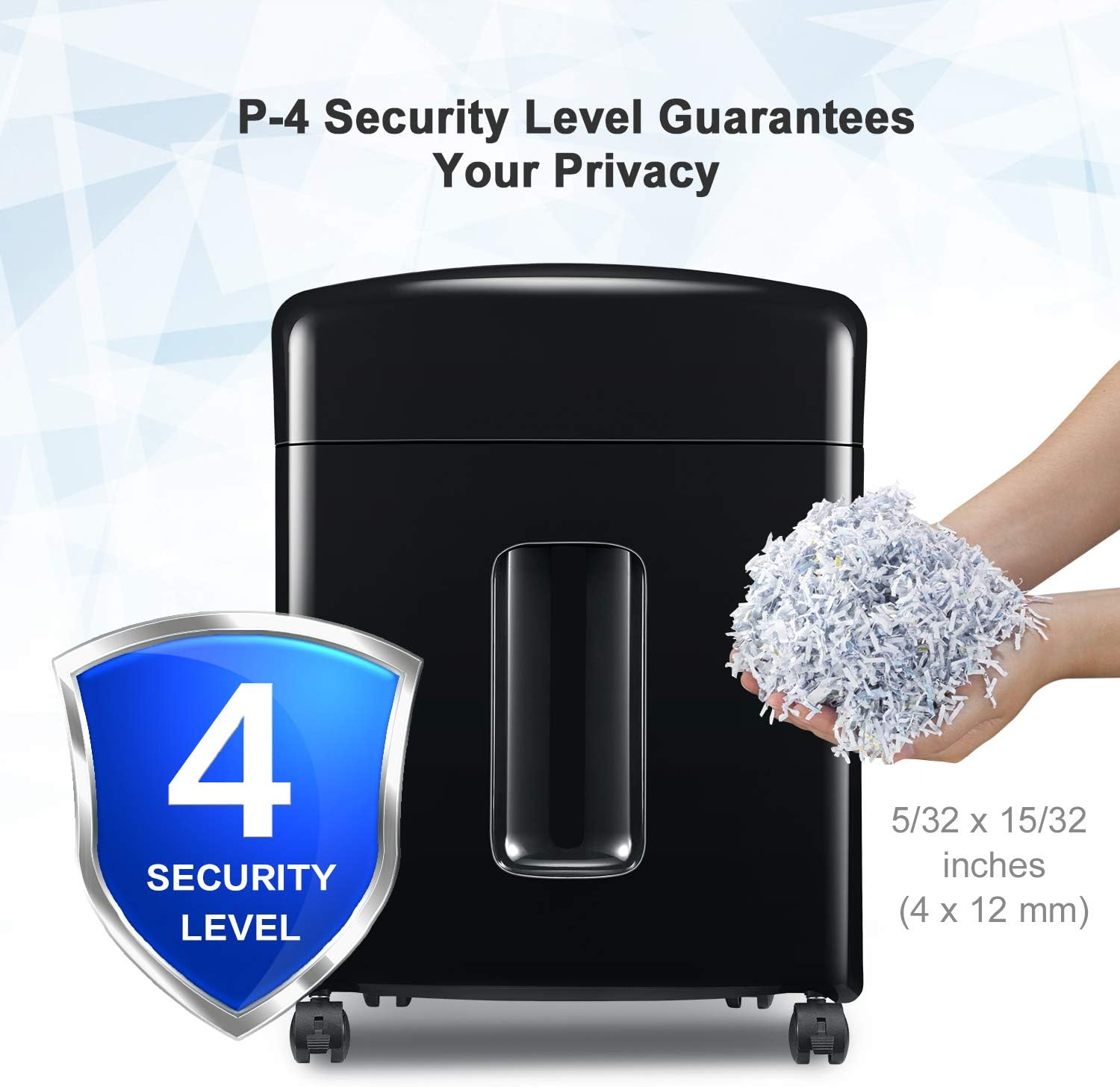 Bonsaii 10 Sheet Micro Cut Paper Shredder，Heavy Duty Paper Shredders